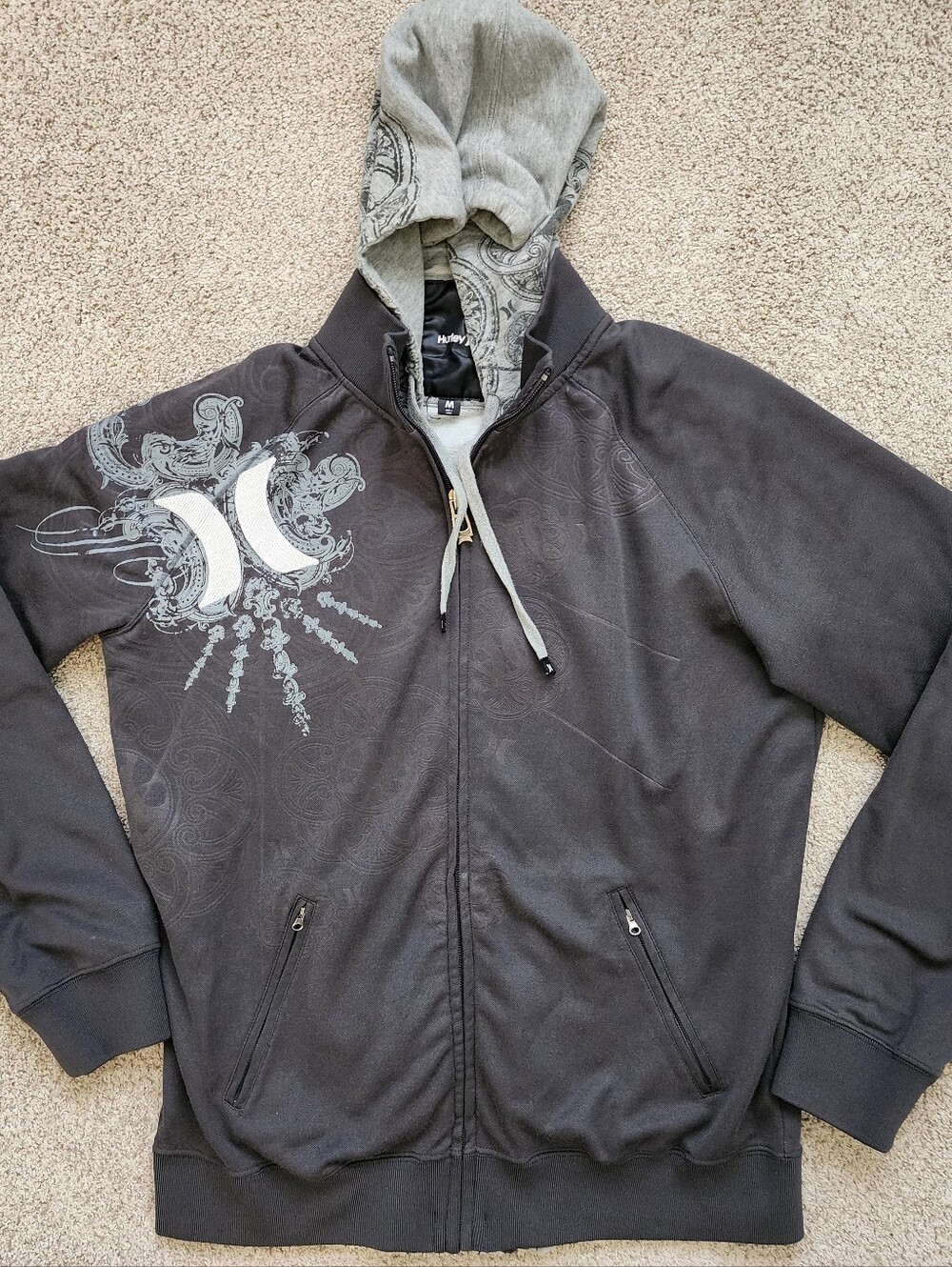 Vintage Hurley Y2K 2009 Dos Caliber Jacket Size Medium Rare Find